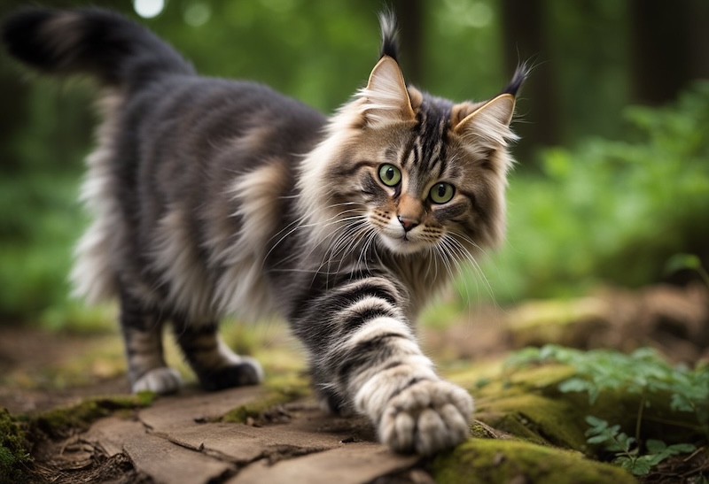 maine coon polydactile